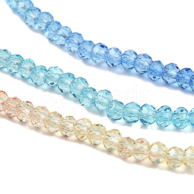 Transparent Painted Glass Beads Strands LS-DGLA-A034-T2mm-A13-1