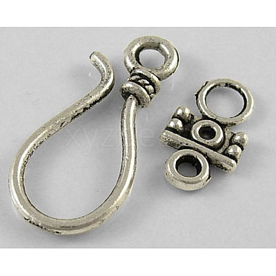 Tibetan Style Hook and Eye Clasps LS-LF1278Y-1