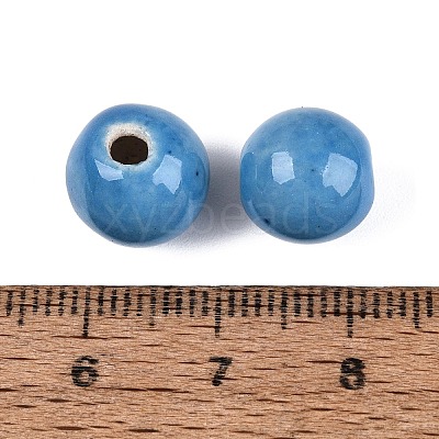 Vintage Handmade Porcelain Beads PORC-Q006-13A-23-1
