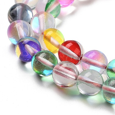 Transparent Glass Beads GLAA-B022-8mm-11-1