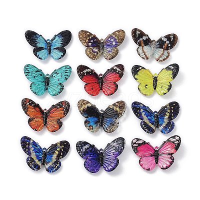 Spray Painted Acrylic Pendants X-TACR-A004-06-1