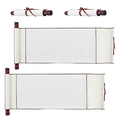 Polyester Blank Painting Scroll AJEW-WH0528-21-1
