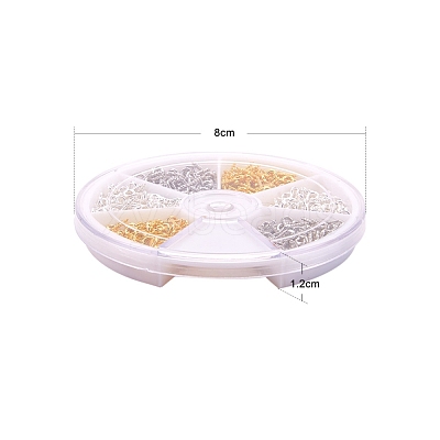 1 Box Three Colors Iron Screw Eye Pin Peg Bails IFIN-X048-02-1