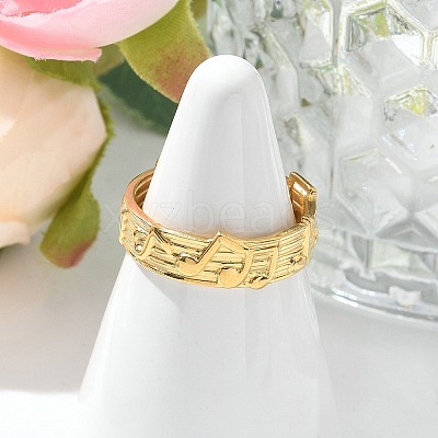 304 Stainless Steel Open Cuff Rings for Women LS-STAS-Z117-18G-1