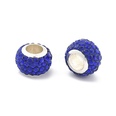 Rondelle Polymer Clay European Beads X1-FIND-U001-01L-1