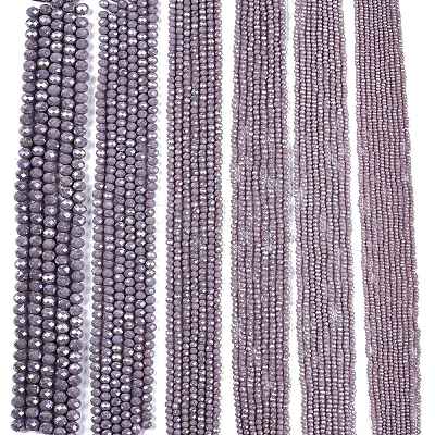 Electroplate Glass Beads Strands EGLA-A044-P3mm-A13-1