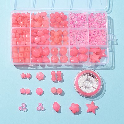 Mixed Shapes Imitation Jelly Acrylic Beads MACR-FS0001-29-1