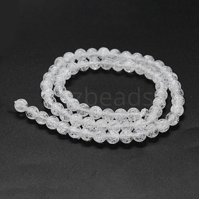 Natural Crackle Quartz Beads Strands G-K285-02-8mm-1