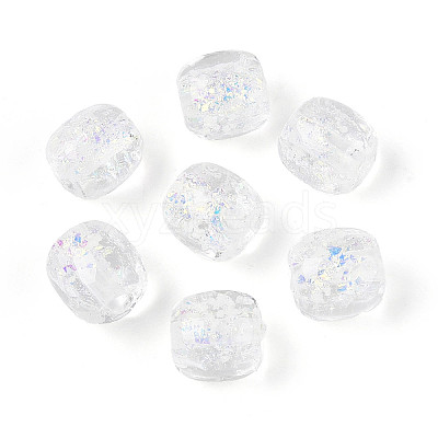 Handmade Foil Lampwork Beads Strands FOIL-T008-01H-1