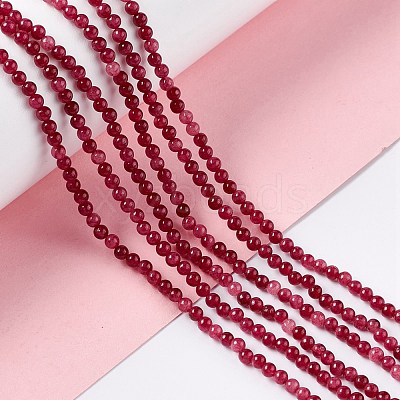 Natural White Jade Beads Strands G-C247-02B-1
