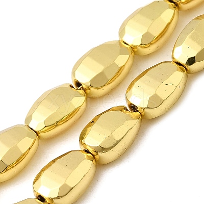 Electroplate Glass Beads Strands EGLA-F166-12G-1