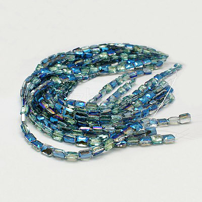 Electroplate Glass Beads EGLA-D023-3-1