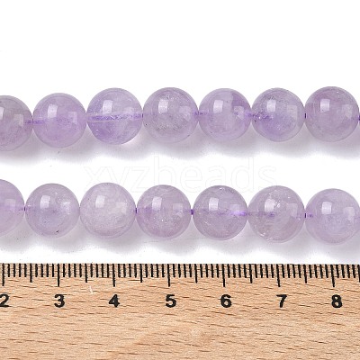 Natural Lavender Amethyst Beads Strands LS-G-F306-11-10mm-01-1