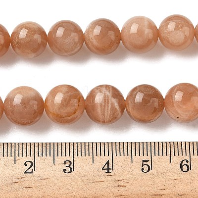 Round Natural Multi-Moonstone Beads Strands LS-G-I176-09-10mm-01-1