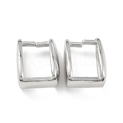 Anti-Tarnish Rhodium Plated 925 Sterling Silver Ice Pick Pinch Bails STER-Z001-016C-P-1