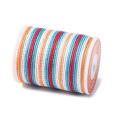 Segment Dyed Twisted Waxed Polyester Cord YC-C003-01C-1