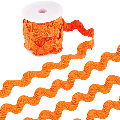 9 Yards Polyester Wavy Fringe Trim Ribbon OCOR-XCP0002-93A-1