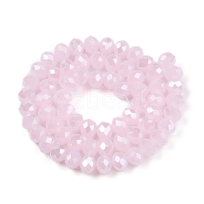 Electroplate Glass Beads Strands EGLA-A044-J8mm-A02-1