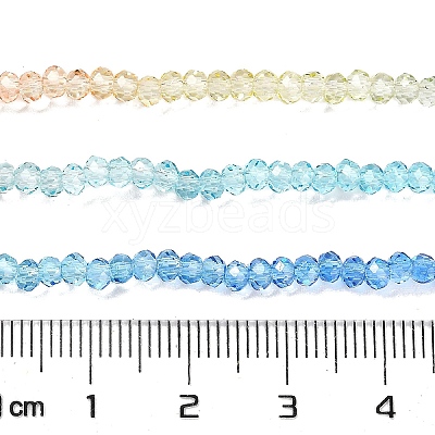 Transparent Painted Glass Beads Strands DGLA-A034-T2mm-A13-1