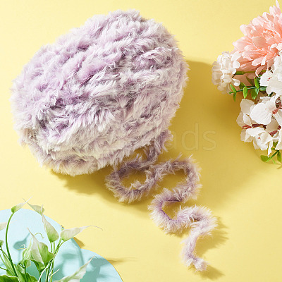 Super Bulky Imitation Fur Polyester Yarn OCOR-TAC0016-36D-1