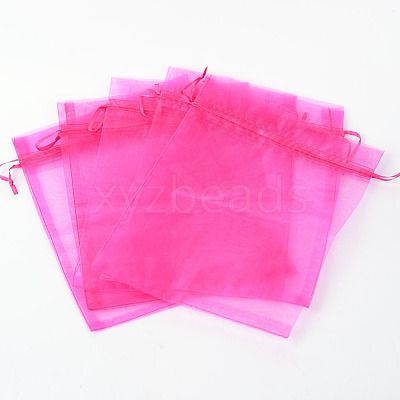 Organza Gift Bags with Drawstring X-OP-R016-17x23cm-07-1