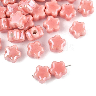 1 Strand Handmade Porcelain Bead Strands PORC-YW0001-36D-1