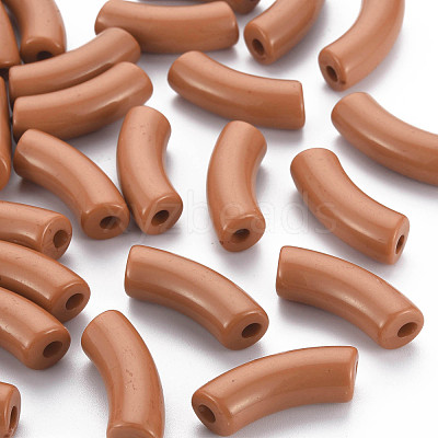 Opaque Acrylic Beads MACR-S372-001B-16-1439-1