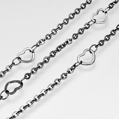 304 Stainless Steel Cable Chains CHS-E017-01B-1