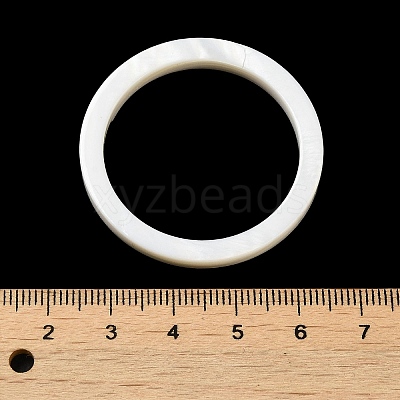 Natural White Shell Linking Ring SSHEL-M022-16-1