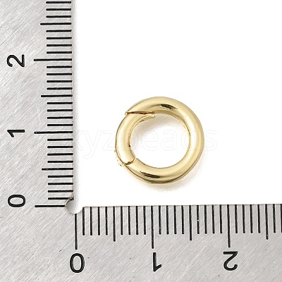 Brass Spring Gate Rings KK-C255-06G-1