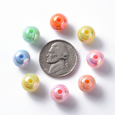 Opaque Acrylic Beads MACR-S370-D10mm-M1-1