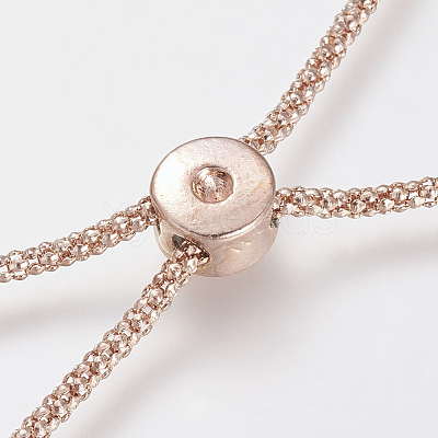 Brass Slider Bracelets Making Bracelet Making KK-T014-140RG-1