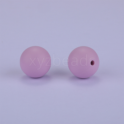 Round Silicone Focal Beads SI-JX0046A-57-1