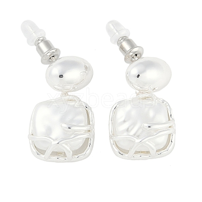 Brass Dangle Earring EJEW-L288-003S-1