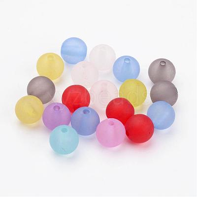 Transparent Acrylic Ball Beads FACR-R021-10mm-M-1