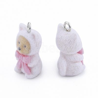 Opaque Resin Pendants X-RESI-G047-24-1