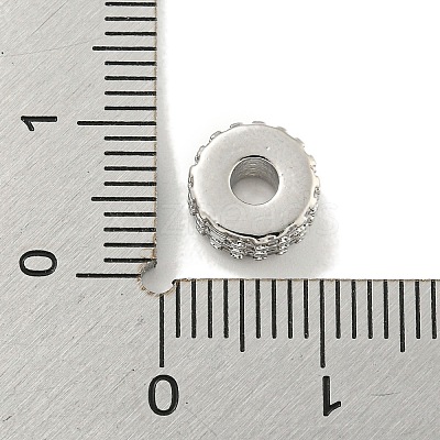 Rack Plating Brass with Cubic Zirconia Beads KK-B091-04B-04P-1