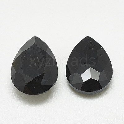 Pointed Back Glass Rhinestone Cabochons RGLA-T081-6x8mm-02-1