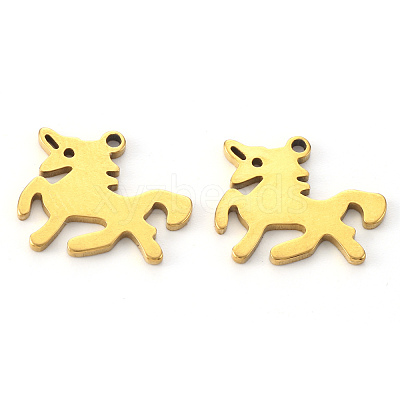 PVD Vacuum Plating 304 Stainless Steel Charms STAS-N092-94G-1