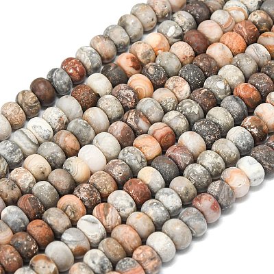 Natural Red Crazy Agate Beads Strands G-P575-A04-6x4mm-02-1