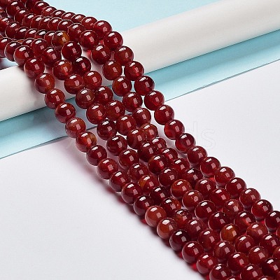 Glass Round Beads Strands GLAA-M044-01I-1