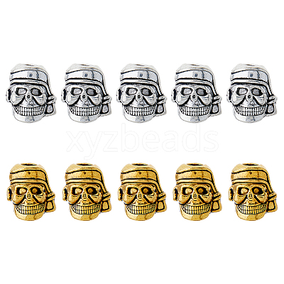 40Pcs 2 Colors Tibetan Style Alloy Beads FIND-DC0006-07-1