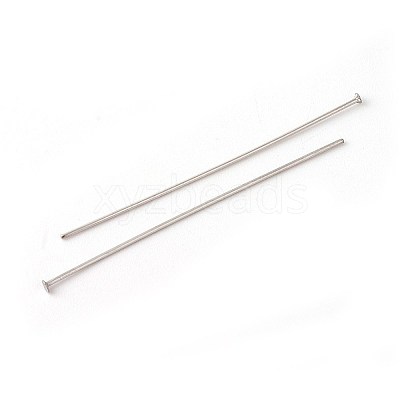 Tarnish Resistant 304 Stainless Steel Flat Head Pins STAS-G185-07P-0.6x40mm-1