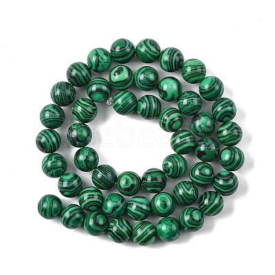 1 Strand Synthetic Malachite Dyed Beads Strands G-YW0002-64B-1