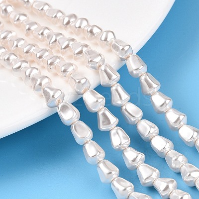 Transparent Spray Painted Glass Beads Strands GLAA-N001-28-1