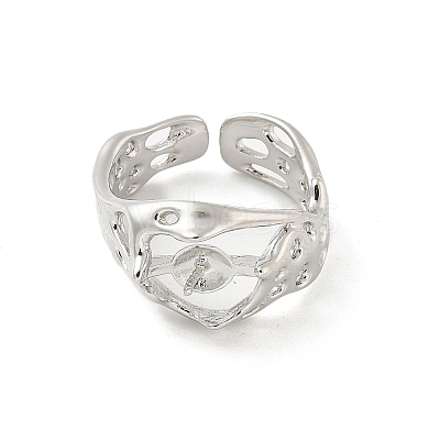 Brass Open Cuff Ring Settings LS-KK-G518-08P-01-1