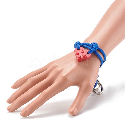 Polyester & Spandex Cord Bracelet Sets BJEW-JB06367-04-1