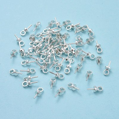 Brass Cup Peg Bails Pendants KK-Z018-01B-S-1