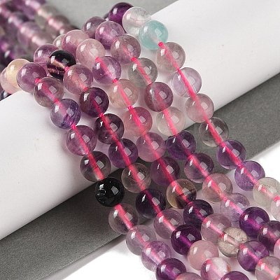 Natural Fluorite Beads Strands X-G-P530-B09-02-1