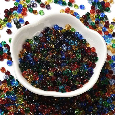 Transparent Colours Glass Seed Beads SEED-P006-02A-03-1